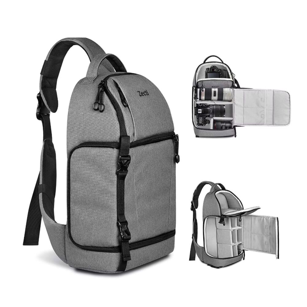 Zecti Waterproof Anti Theft DSLR Mirrorless Camera Sling Backpack (bag only)